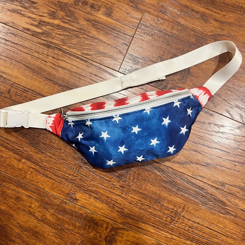 Patriotic Star Print Fanny Pack